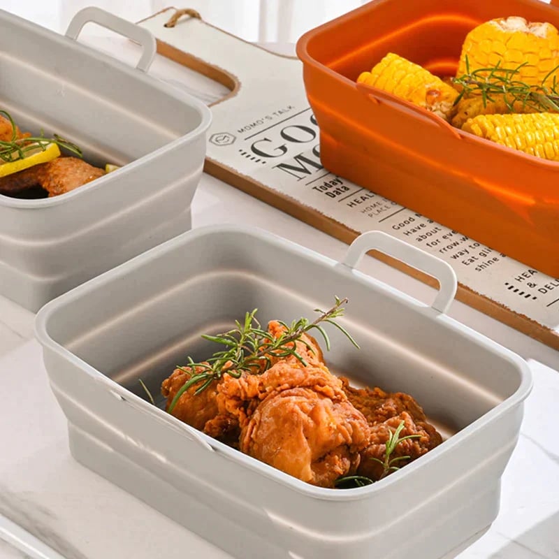 Foldable Air Fryer Silicone Baking Tray